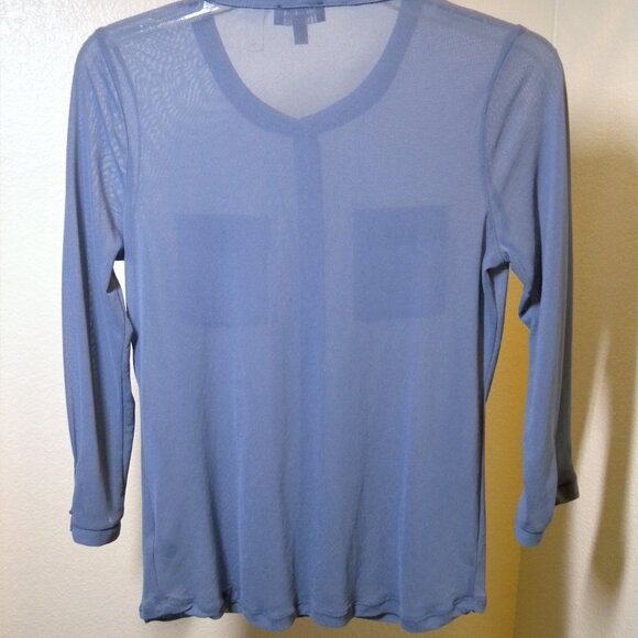 The Limited semi sheer periwinkle Button Down Top - Picture 9 of 9